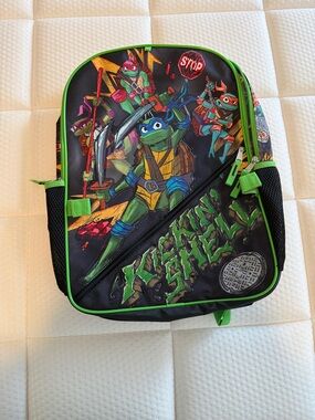 Teenage Mutant Ninja Turtles Black & Green Backpack - Michelangelo Graphic